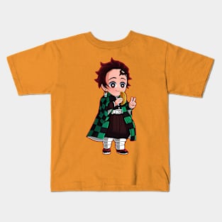 Demon Slayer Kamado Tanjirou Kawaii Color Kids T-Shirt